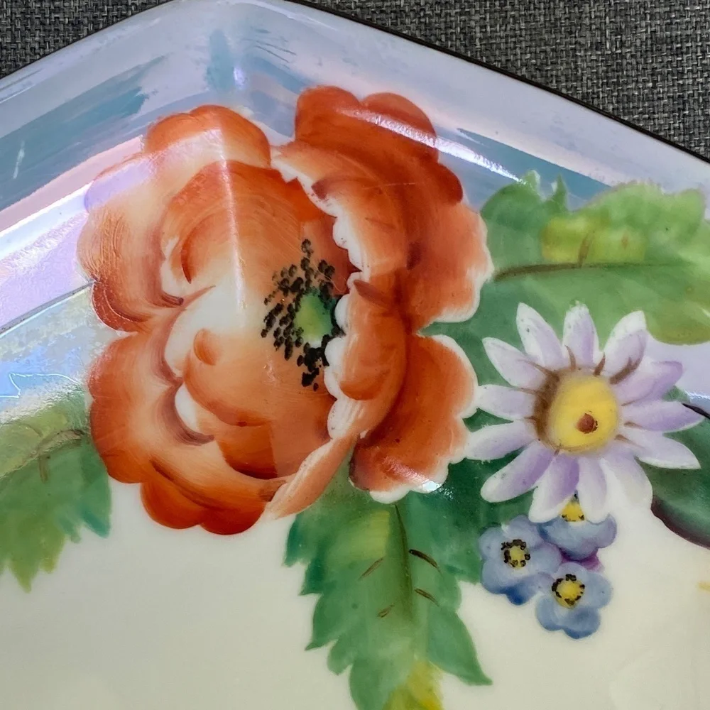 Vintage Japan Lusterware Serving Dish EUC